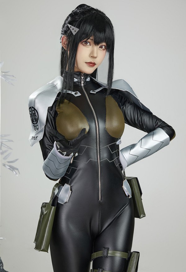 Monster No.8 Ashiro Mina Disfraz de Cosplay Mono y Guantes Combinados con Cinturón