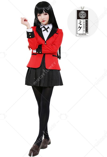 Kakegurui–Traje de Cosplay de Jugador Compulsivo Jabami Yumeko Uniforme Escolar