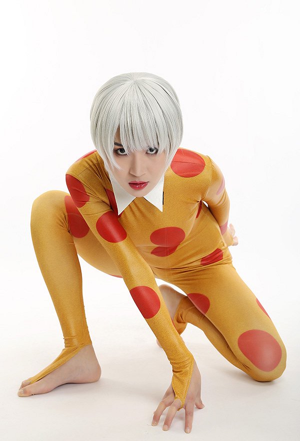 Karakuri Circus Shirogane Saiga Cosplay Costume Bodysuit Jumpsuit Karakuri Circus Shirogane Saiga Cosplay Costume Bodysuit Jumpsuit