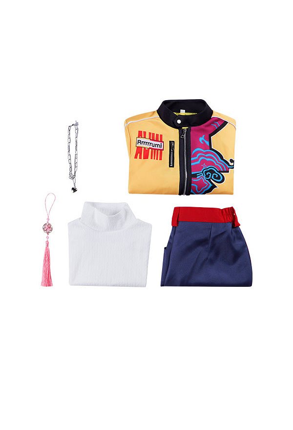 K-POP: Cazadoras de Demonios Cosplay Costume Forro y Chaqueta con Pantalones Cortos y Collar K-POP: Cazadoras de Demonios Cosplay Costume Forro y Chaqueta con Pantalones Cortos y Collar
