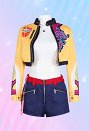 K-POP: Cazadoras de Demonios Cosplay Costume Forro y Chaqueta con Pantalones Cortos y Collar