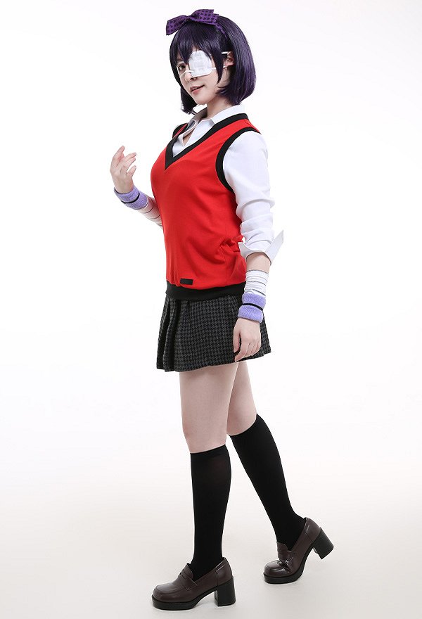 Kakegurui Compulsive Gambler Midari Ikishima Cosplay Costume School Uniform