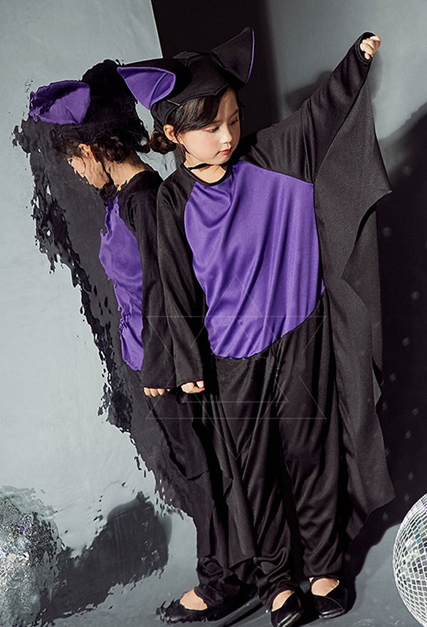 Child Little Bat Halloween Costume Funny Bodysuit for Halloween and Stage