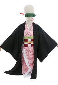 Kids KNY Red Bean Haori Fullset Cosplay Costume