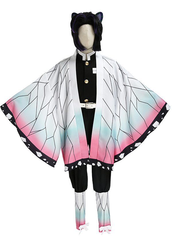 KNY Demonio Luchador Mariposa Insecto Pilar Kimono de Cosplay con Sombrero de Mariposa Y Puttee