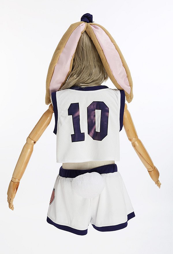 Space Jam Costume de Cosplay Lola Bunny Uniforme d'équipe de Supporteurs pour Enfant