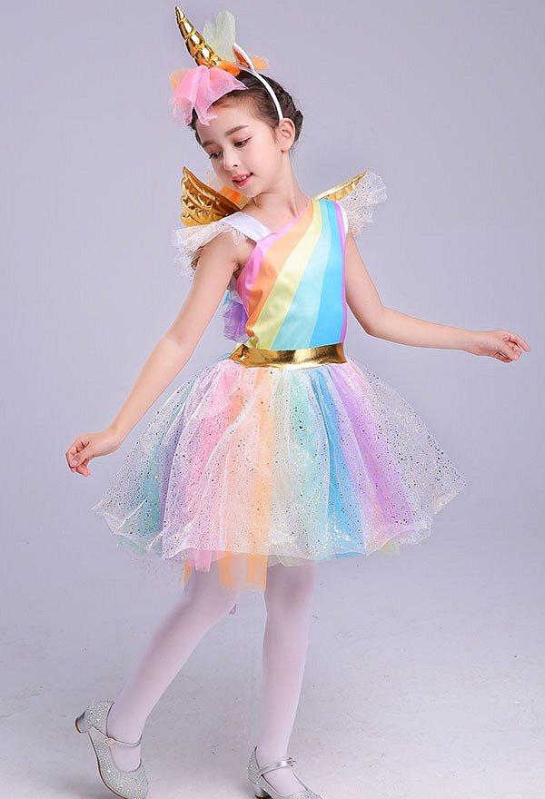 Costume de Cosplay Unicorne Robe pour Enfant Costume de Cosplay Unicorne Robe pour Enfant