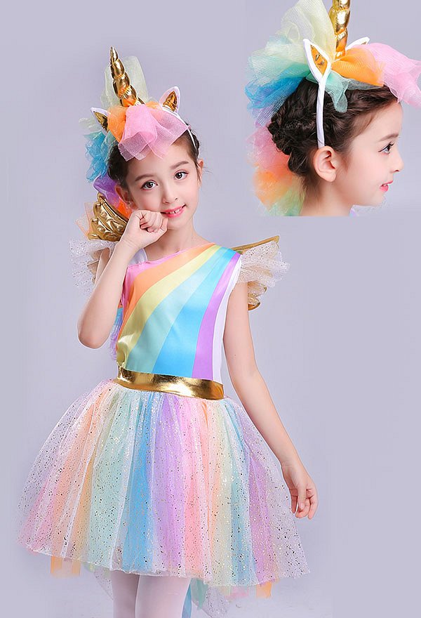 Costume de Cosplay Unicorne Robe pour Enfant Costume de Cosplay Unicorne Robe pour Enfant