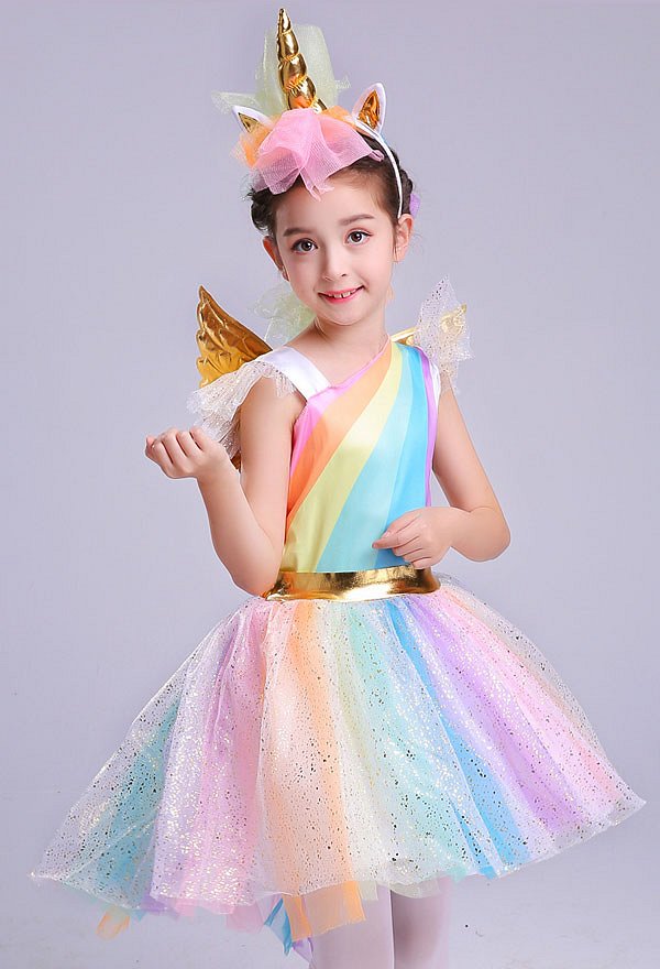 Costume de Cosplay Unicorne Robe pour Enfant Costume de Cosplay Unicorne Robe pour Enfant