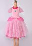 Enfant Filles Pêche Costume pour Halloween Kawaii Princesse Robe pour Enfants avec Couronne