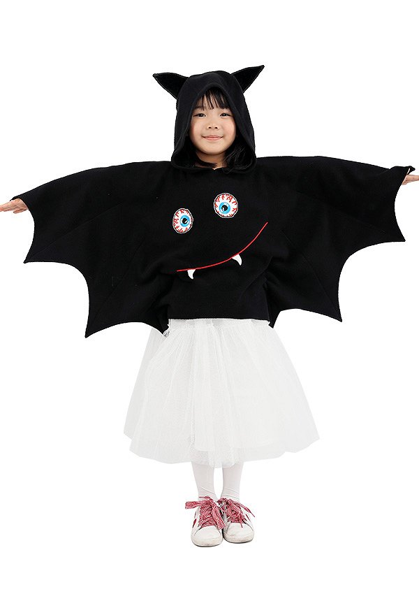 Halloween Cosplay Chauve-souris Cape à Capuche pour Enfant