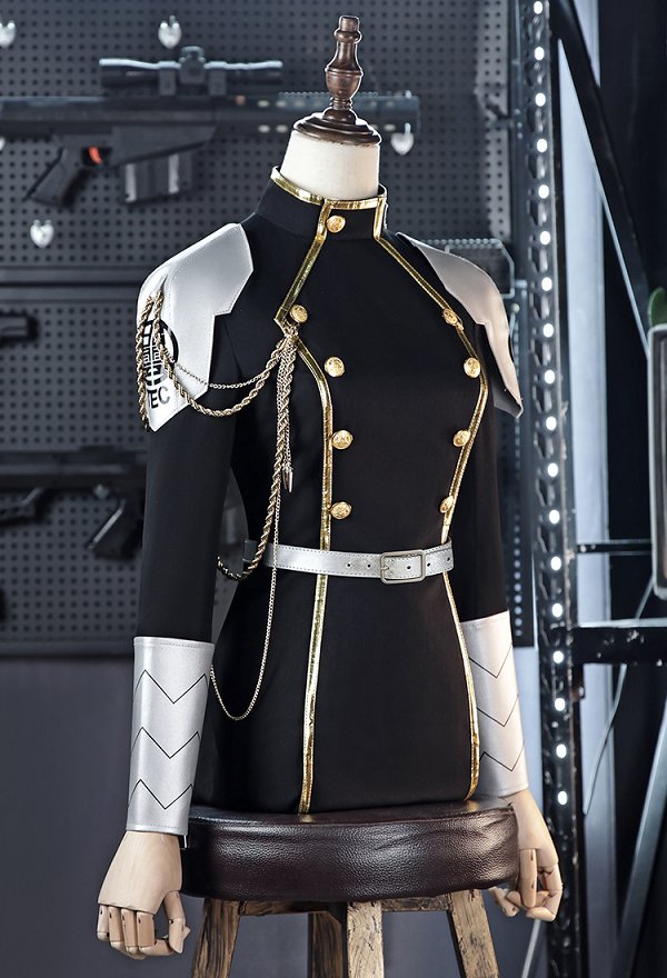 Monster No.8 Ashiro Cosplay Traje de Combate Vestido Uniforme con Mangas Armadura