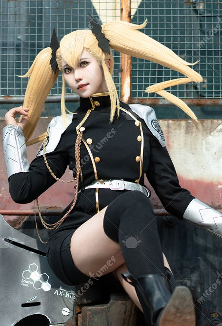 Kaiju n° 8 Mina Costume de cosplay Combinaison de combat Uniforme Robe à manches Armure