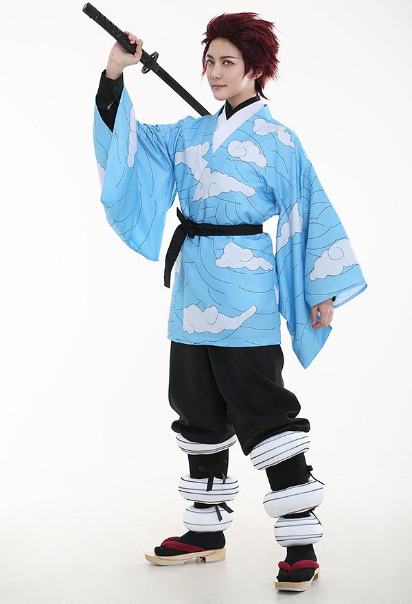 KNY Costume de Cosplay Child of Brightness Kimono Bleu
