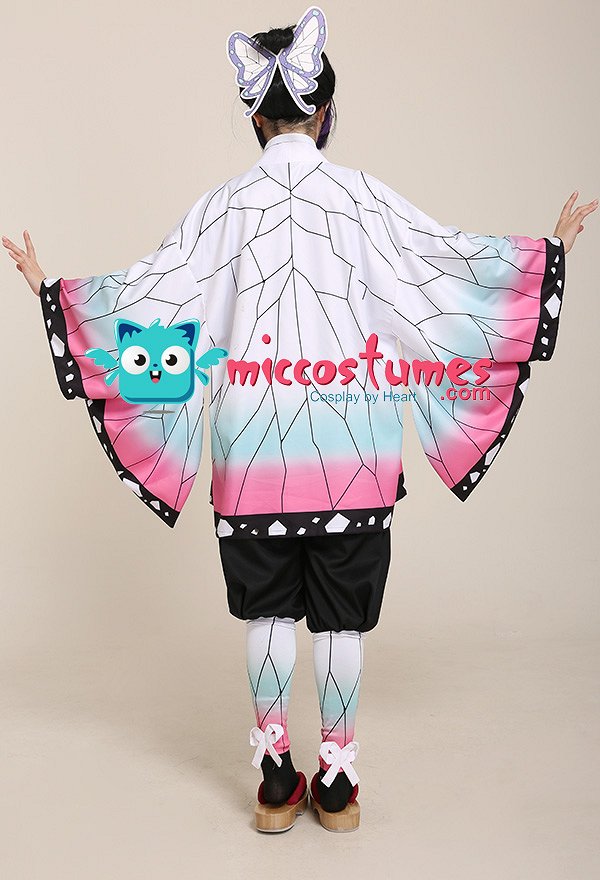 KNY Demon Fighter Butterfly Insect Mushi Bashira Demon Killing Corps Team Uniform Full Set Cosplay Costume KNY Demon Fighter Butterfly Insect Mushi Bashira Demon Killing Corps Team Uniform Full Set Cosplay Costume