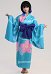 KNY Demon Fighter Beast Boar Inoko Cosplay Costume Kimono with Waistband and Bowknot