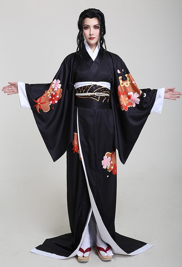KNY Costume de Cosplay Muzan Kimono pour Femme