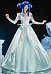 Costume cosplay Knights Princess à épaules dénudées avec manches et collier ras-du-cou