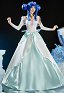 Costume cosplay Knights Princess à épaules dénudées avec manches et collier ras-du-cou