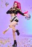 K-POP: Cazadoras de Demonios Mira Cosplay Outfit de promoción Corsé y pantalón corto con chaqueta y falda