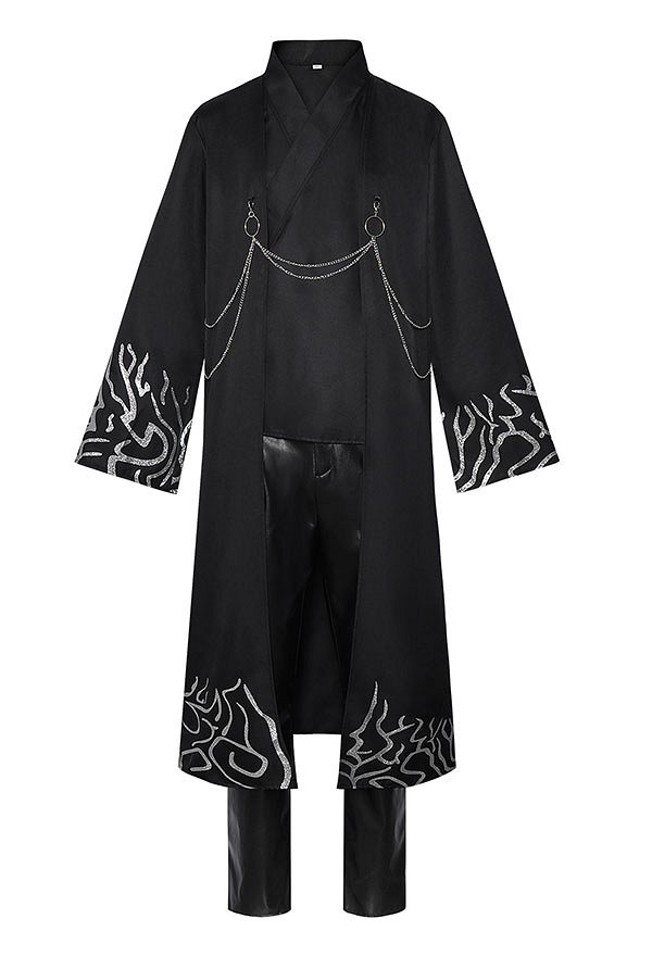 K-POP: Cazadoras de Demonios The Saja Boys Cosplay Forro y chaqueta con pantalónes y gorro