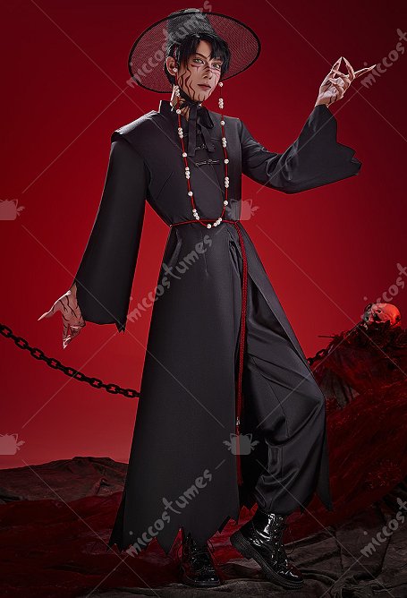 K-POP: Cazadoras de Demonios Jinu Cosplay Forro y pantalones con chaqueta y sombrero