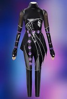 Kpop Killer Main Dancer Cosplay Costume Costume de combat noir veste en cuir pantalon en cuir avec ceinture et gants en cuir Kpop Killer Main Dancer Cosplay Costume Costume de combat noir veste en cuir pantalon en cuir avec ceinture et gants en cuir