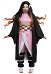 Plus Size KNY Red Bean The Chosen Demon Kimono Cosplay Costume Curvy Cosplay with Leg Protectors and Straps
