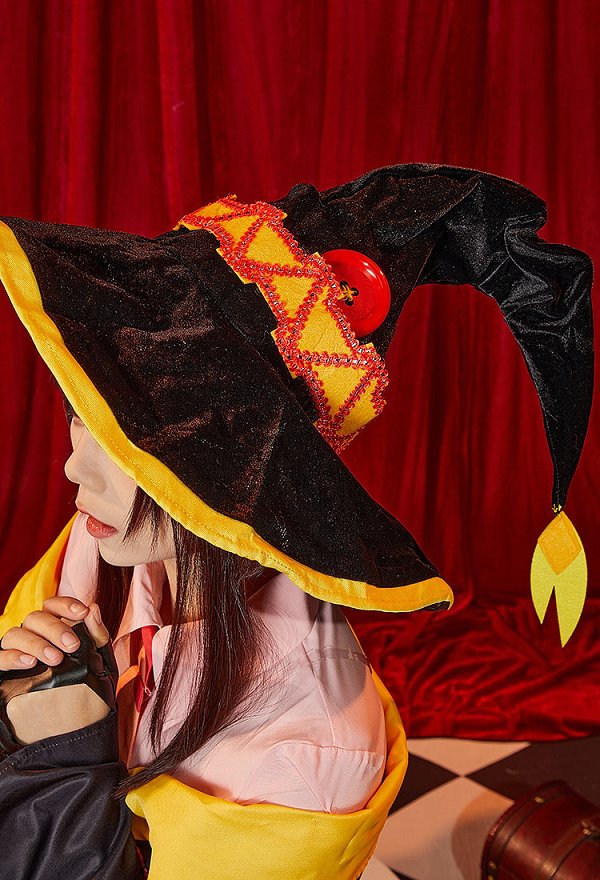 KonoSuba: An Explosion on This Wonderful World! Megumin Cosplay Costume Dress and Jacket with Gloves and Belt