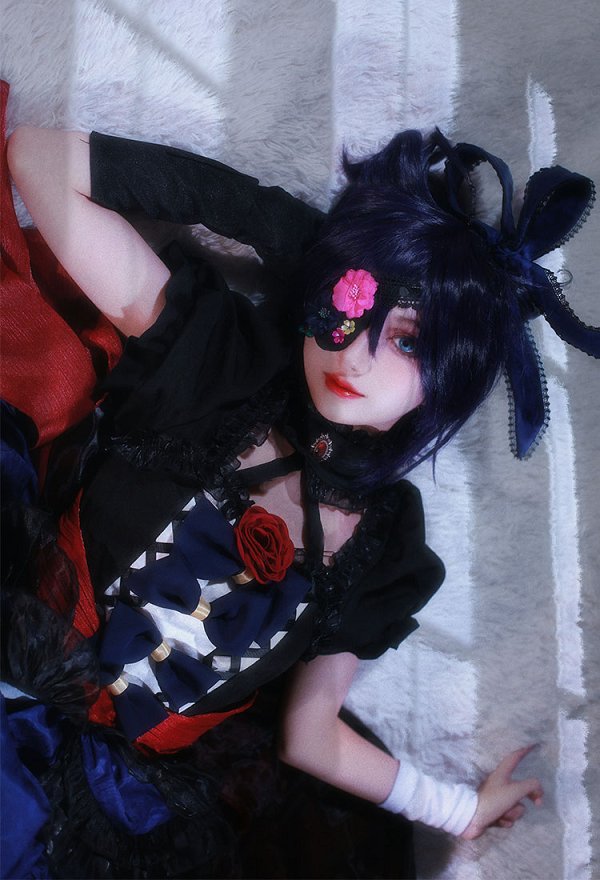 Love, Chunibyo & Other Delusions Costume de Cosplay Rikka Takanashi Lolita Robe Noire Mignonne pour Femme Love, Chunibyo & Other Delusions Costume de Cosplay Rikka Takanashi Lolita Robe Noire Mignonne pour Femme