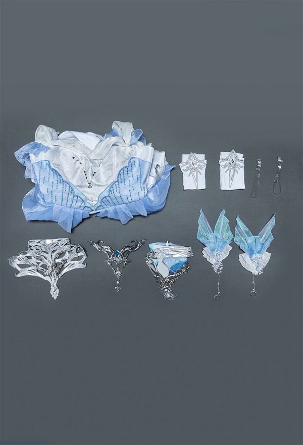 Love and deepspace Hunter Cosplay Vestido con cuello y medias