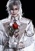 Costume cosplay Sylus avec doublure et manteau à cape amovible inspiré du personnage Silver Wing Fiend de Love and Deep Space