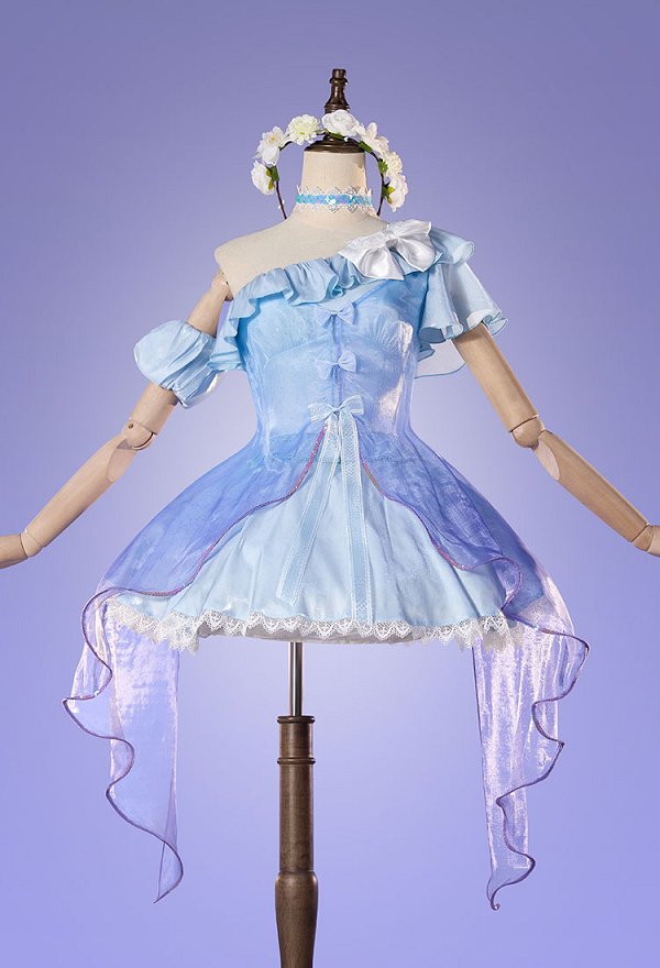 Love Live Honoka Kousaka Cosplay Costume Dress with Sleeves and Gloves