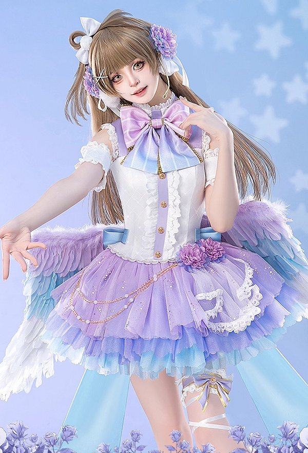 Lovelive Kotori Minami Cosplay Costume Haut et jupe avec nœud papillon