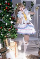 Love Live! Kotori Minami Cosplay Top y media falda con chaleco y corbata