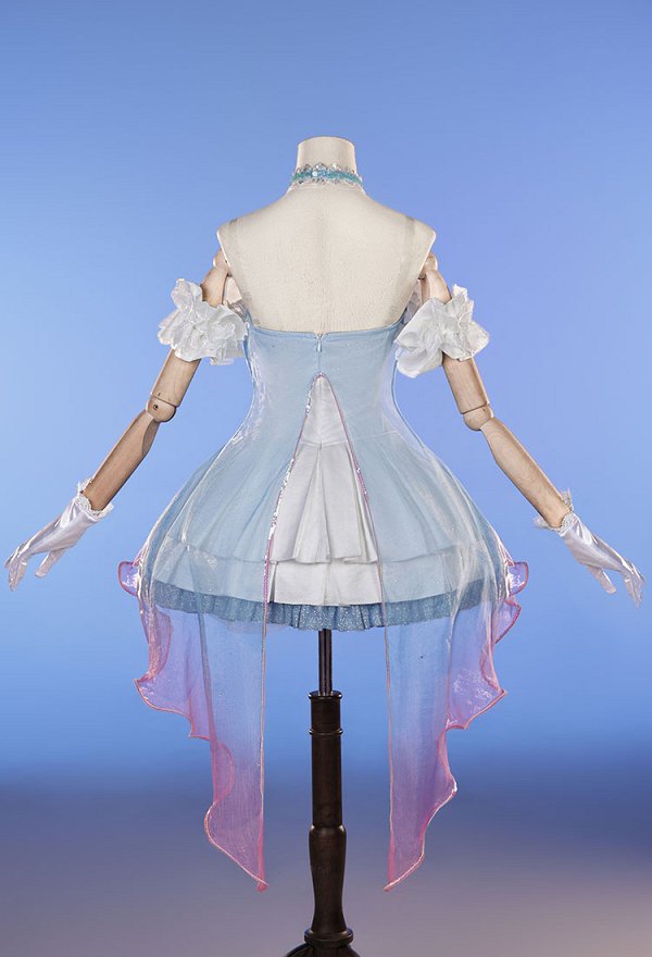 Love Live Kotori Minami Dream's Door Skin Cosplay Kostümkleid mit Kopfschmuck und Blumenkranz
