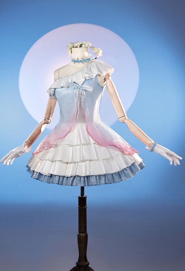 Love Live Nozomi Tojo Dream's Door Cosplay Kostümkleid mit Haarband und Choker Love Live Nozomi Tojo Dream's Door Cosplay Kostümkleid mit Haarband und Choker