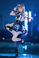 Love Live Kotori Minami Cosplay Vestido con cadena en la cintura y collar