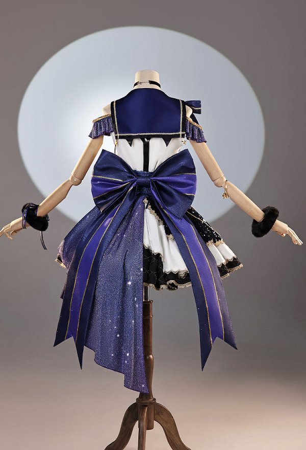 Love Live Kotori Minami Sternenkatze Cosplay Kostümkleid mit Taillenkette und Choker Love Live Kotori Minami Sternenkatze Cosplay Kostümkleid mit Taillenkette und Choker