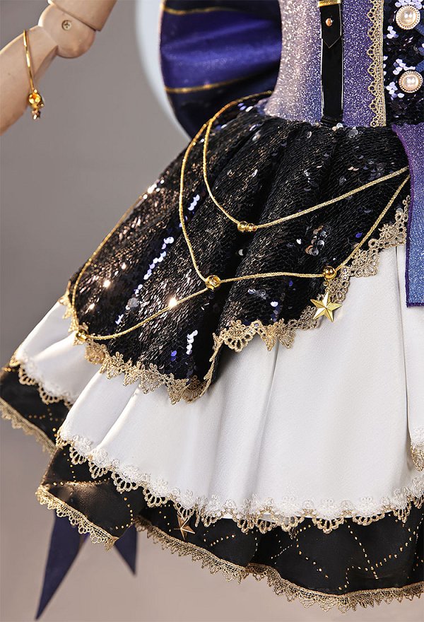 Love Live Kotori Minami Sternenkatze Cosplay Kostümkleid mit Taillenkette und Choker Love Live Kotori Minami Sternenkatze Cosplay Kostümkleid mit Taillenkette und Choker