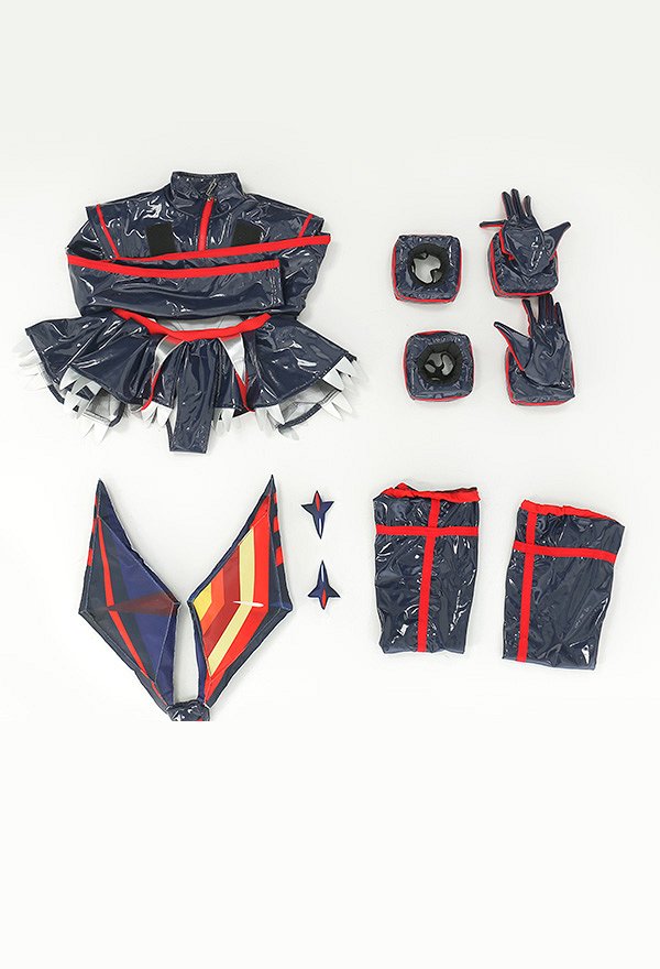 Kill la Kill Ryuko Matoi Hollow Out Bodysuit Cosplay Costume con Alas y Medias