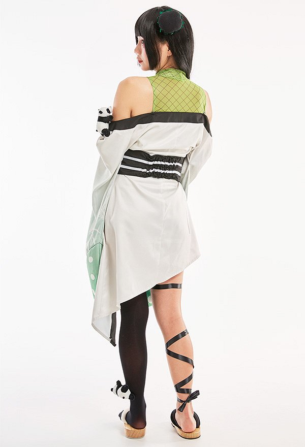 Robe Lolita Kimono de Style Japonais avec Accessoire de Panda