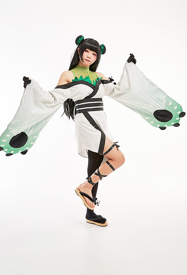 Robe Lolita Kimono de Style Japonais avec Accessoire de Panda