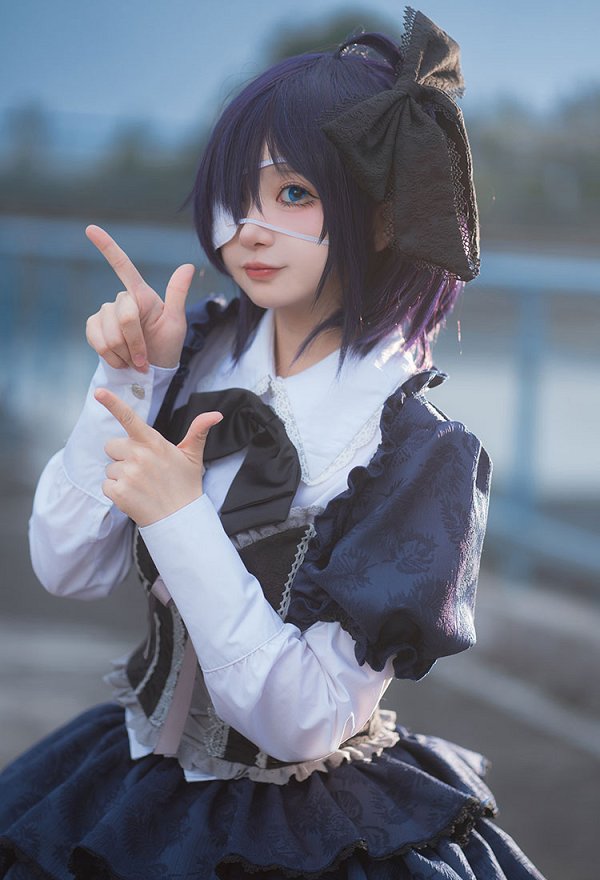 Love Chunibyo Other Delusions Rikka Takanashi Cosplay Lolita Rock Set Cosplay Kostüm Love Chunibyo Other Delusions Rikka Takanashi Cosplay Lolita Rock Set Cosplay Kostüm