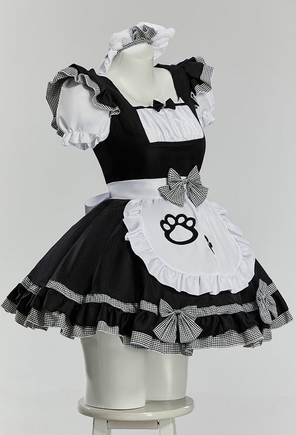 Cat Maid Outfit Cosplay Costume Kawaii Vestido