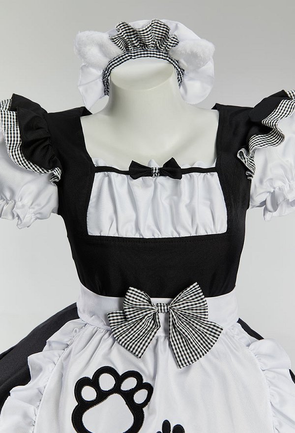 Cat Maid Outfit Cosplay Costume Kawaii Vestido