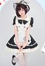 1/3 Delusion Vestido y Delantal de Estilo de Mucama Lindo con Cuello a Juego