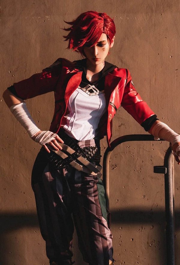 Arcane Vi Cosplay LOL LoL Jacke Hosen Gürtel Cosplay Kostüm