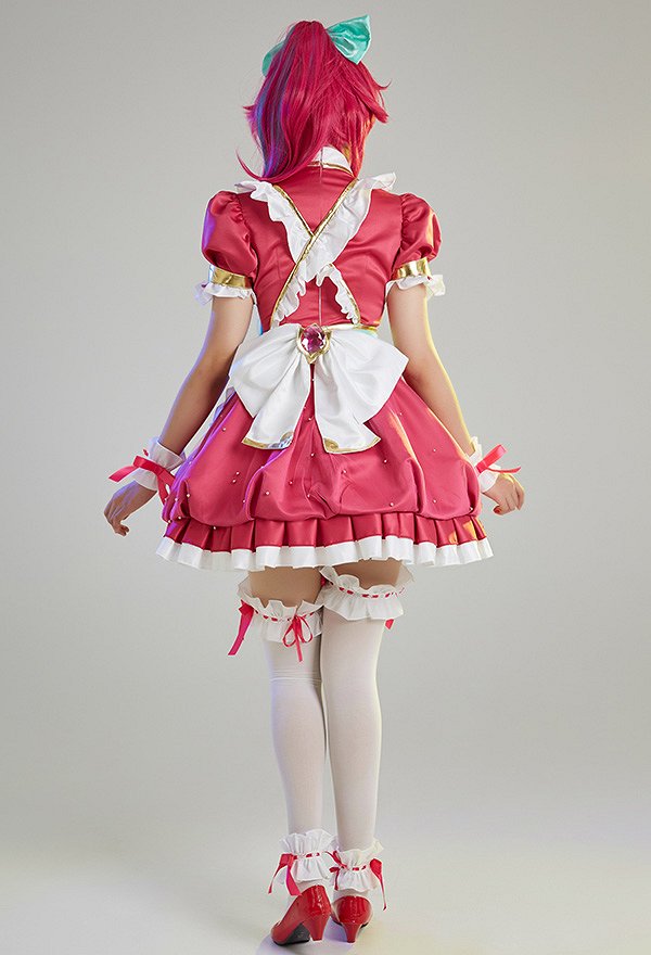 LOL Cafe Cuties Sivir Cosplay Costume Maid Dress with Complete Accessories