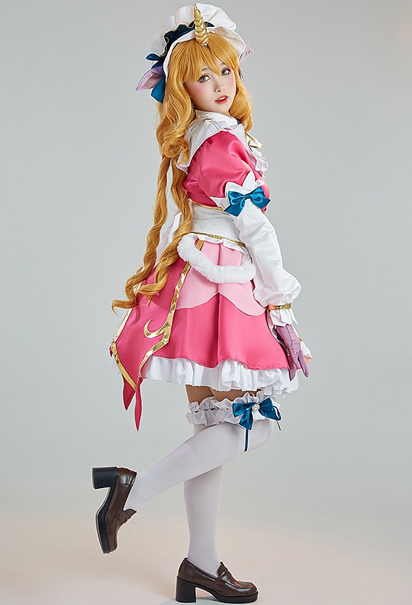 LOL Costume de Cosplay Soraka LoL Maid Skin Robe Set